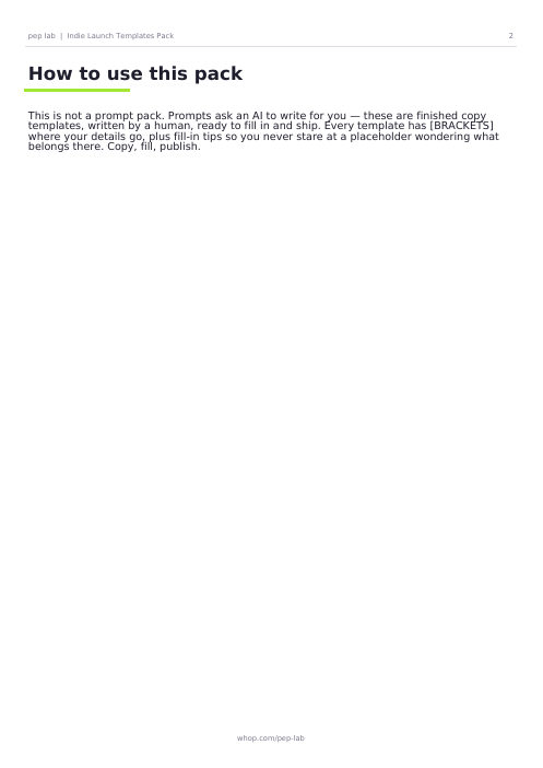 Launch Templates Pack PDF page 2 preview