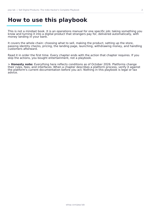 Sell Digital Products PDF page 2 preview