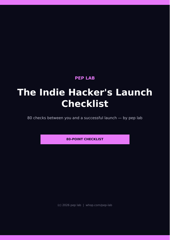Launch Checklist PDF page 1 preview